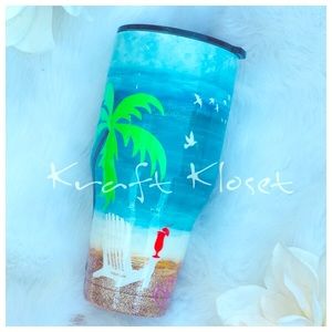 Custom beach yeti tumbler